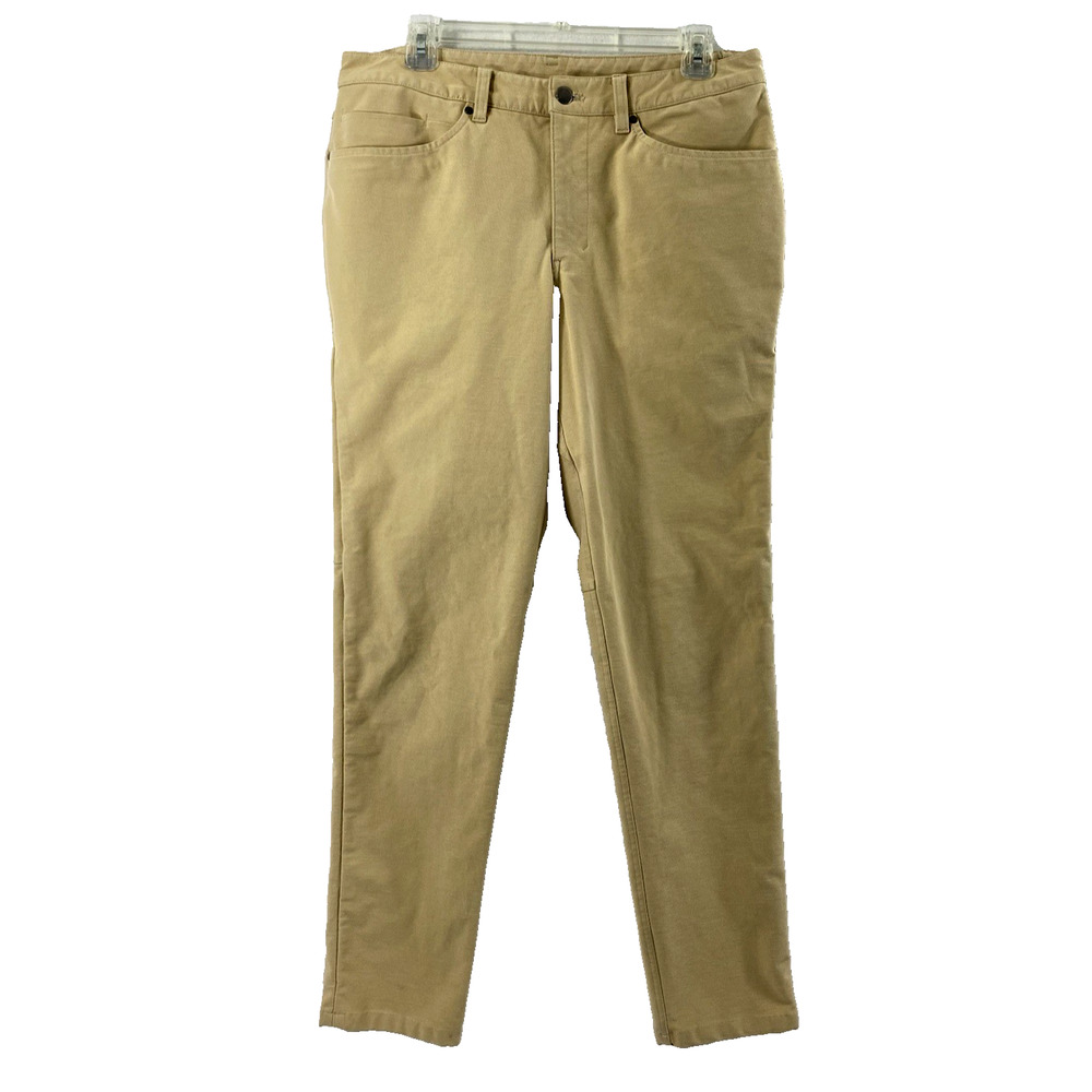 Lululemon Utility Pants‎ Mens Size 32 Khaki Beige Canvas Casual Outdoors Slacks